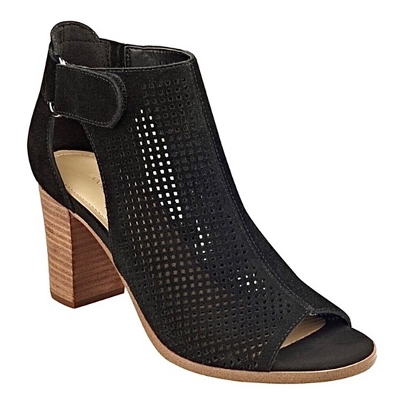 Marc Fisher Demika Perforated Block Heel Booties - Picture 3 of 15